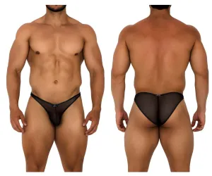 Clothing_Xtremen_Unterwäsche Xtremen 91187 Tüll Mesh Bikini Farbe Schwarz