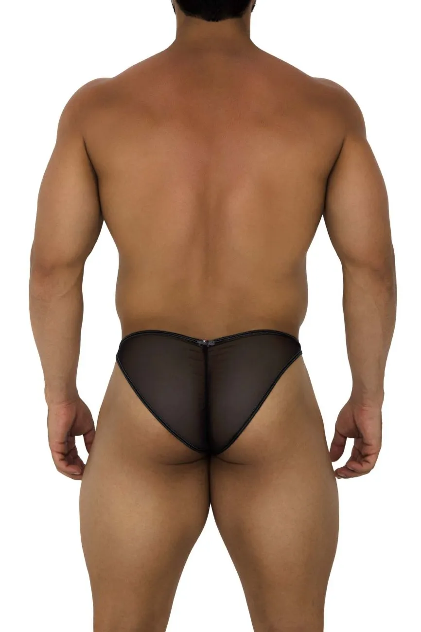 Clothing_Xtremen_Unterwäsche Xtremen 91187 Tüll Mesh Bikini Farbe Schwarz
