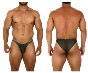 Clothing_Xtremen_Unterwäsche Xtremen 91187 Tüll Mesh Bikini Farbe Grün