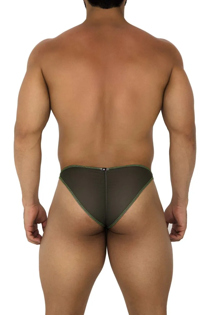 Clothing_Xtremen_Unterwäsche Xtremen 91187 Tüll Mesh Bikini Farbe Grün