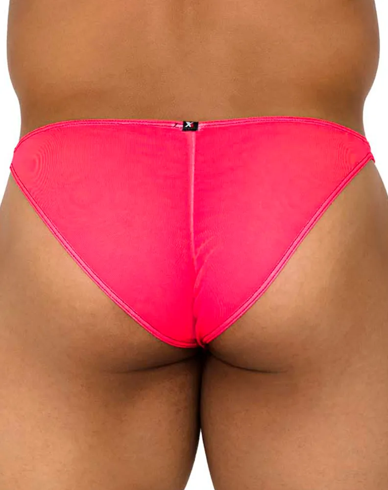 Clothing_Xtremen_Unterwäsche Xtremen 91187 Tüll Mesh Bikini Rosa