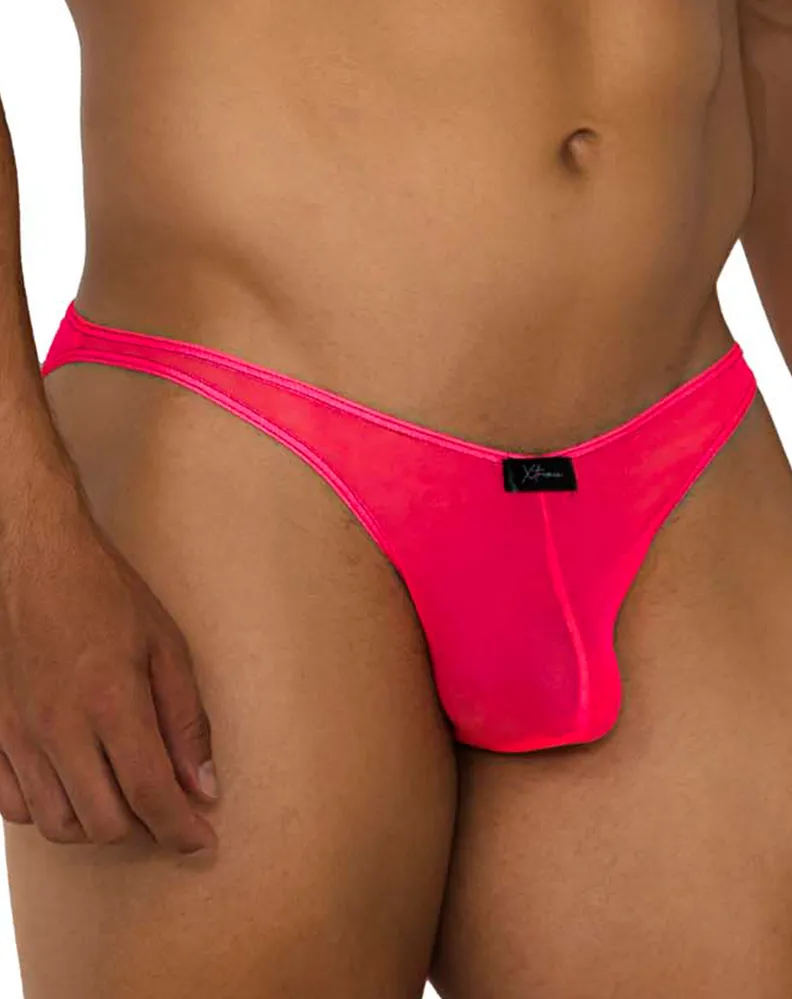 Clothing_Xtremen_Unterwäsche Xtremen 91187 Tüll Mesh Bikini Rosa