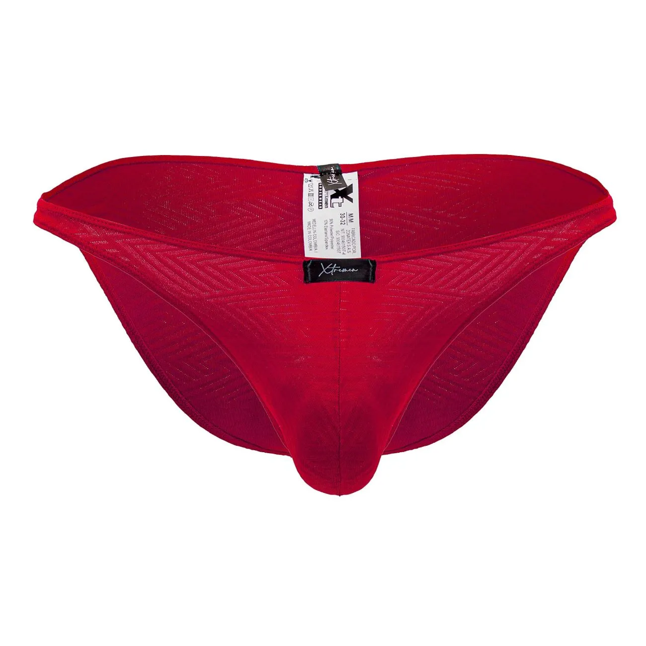 Clothing_Xtremen_Unterwäsche Xtremen 91192 Jacquard-Bikini Farbe Rot