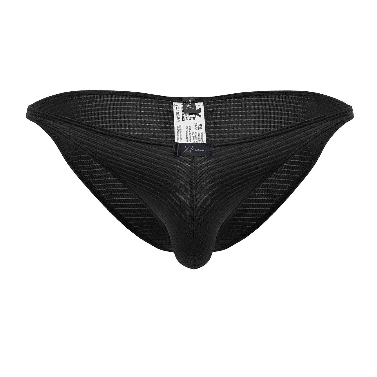 Clothing_Xtremen_Unterwäsche Xtremen 91197 Jacquard-Bikini Farbe Schwarz