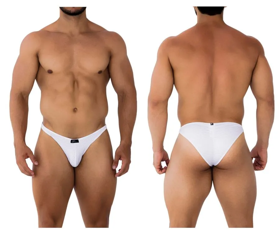 Clothing_Xtremen_Unterwäsche Xtremen 91197 Jacquard-Bikini Farbe Weiß