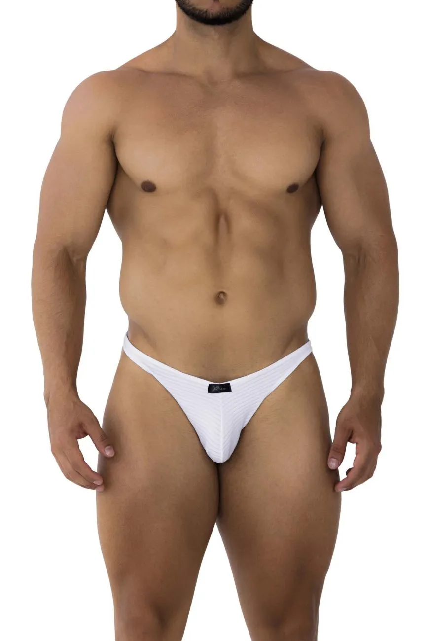 Clothing_Xtremen_Unterwäsche Xtremen 91197 Jacquard-Bikini Farbe Weiß