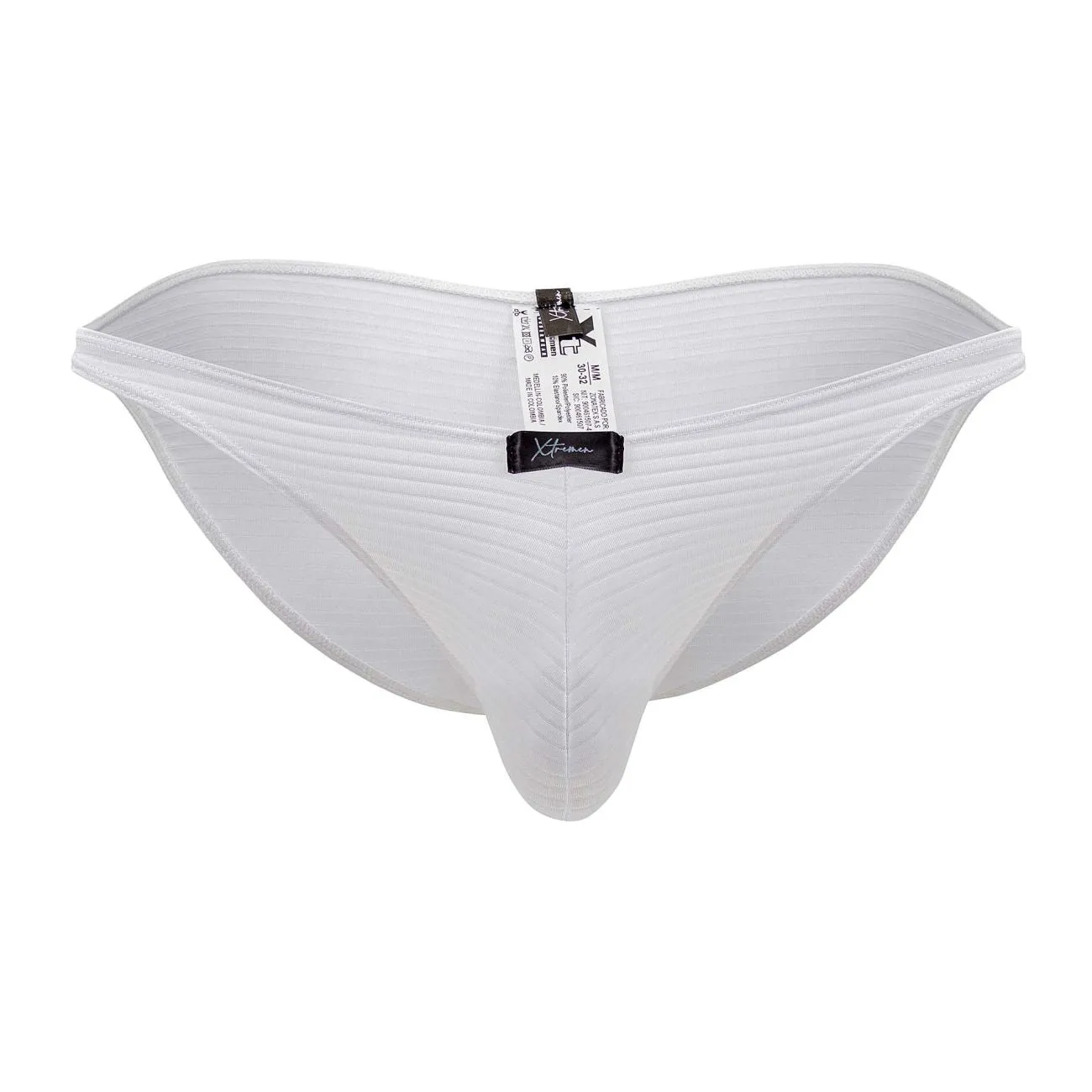 Clothing_Xtremen_Unterwäsche Xtremen 91197 Jacquard-Bikini Farbe Weiß