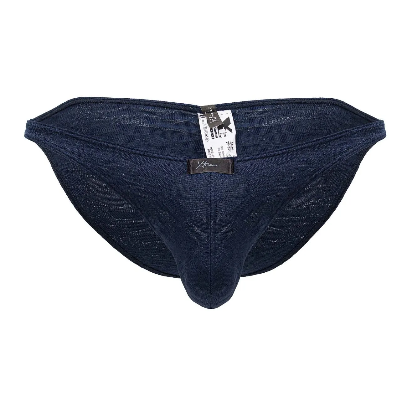 Clothing_Xtremen_Unterwäsche Xtremen 91201 Jacquard-Bikini Farbe Dunkelblau