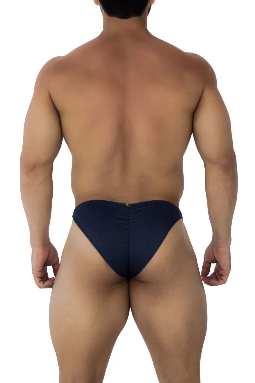 Clothing_Xtremen_Unterwäsche Xtremen 91201 Jacquard-Bikini Farbe Dunkelblau