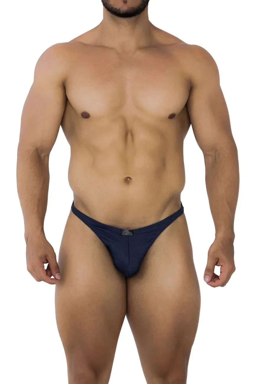 Clothing_Xtremen_Unterwäsche Xtremen 91201 Jacquard-Bikini Farbe Dunkelblau