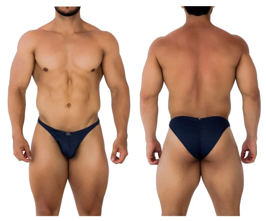 Clothing_Xtremen_Unterwäsche Xtremen 91201 Jacquard-Bikini Farbe Dunkelblau