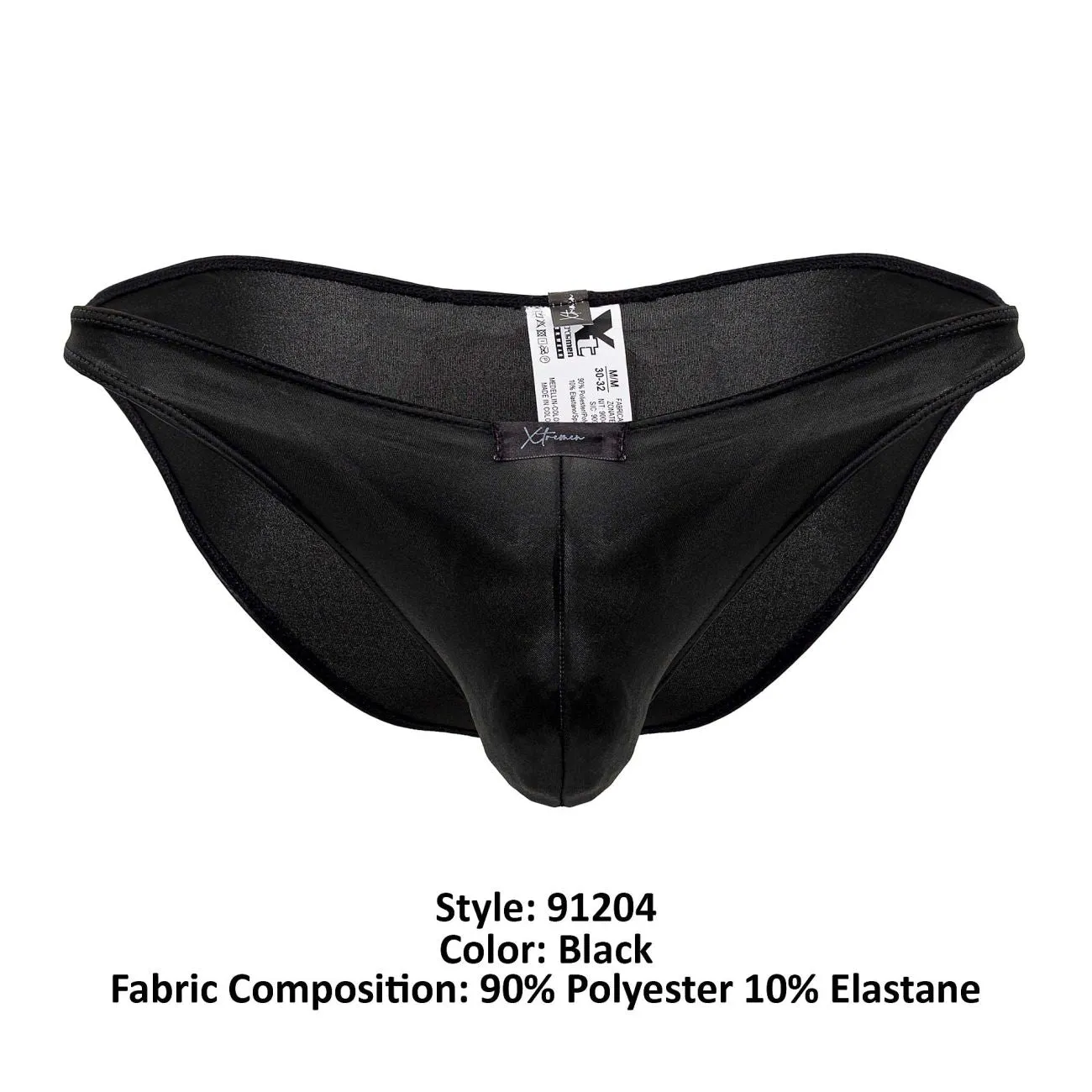 Kleidung_Xtremen_Unterwäsche Xtremen 91204 Mikrofaser-Bikini Farbe Schwarz
