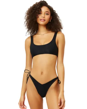 Connor Rippen-Ausschnitt Bikini-Oberteil
