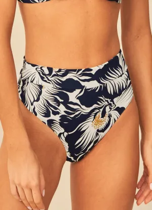 Delft Flowers Suzy Q High-Waist Bikini-Höschen