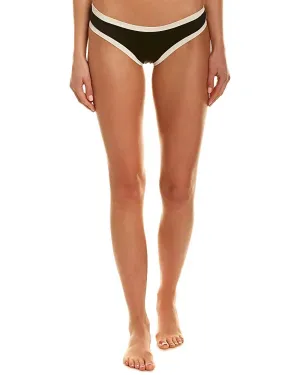 Domino Hart Trim Bikini-Unterteil in Schwarz/Weiß