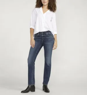 Elyse Mid Rise Gerade Bein