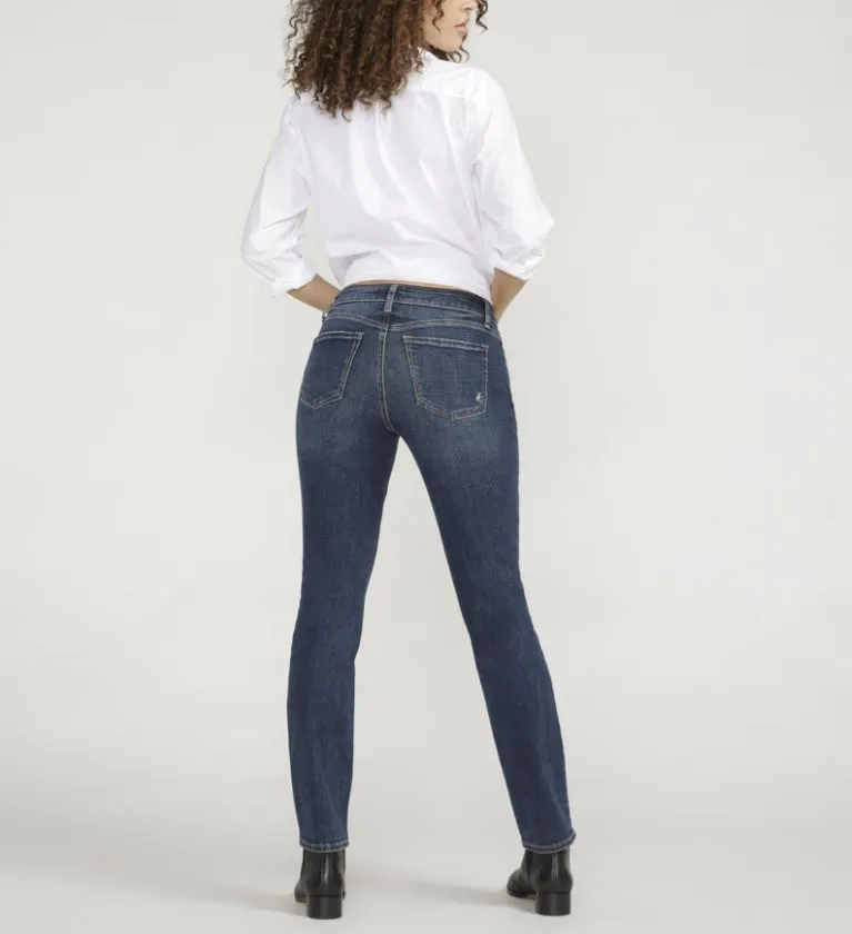 Elyse Mid Rise Gerade Bein