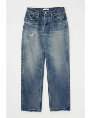 Flemington Gerade Low-Hose, Blaue Kleidung_moussy