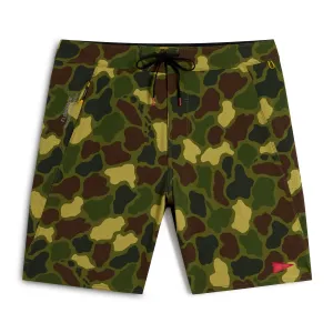Florence Marine X Cordura Airtex Boardshorts - Tropisches Grün Camo