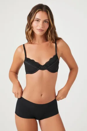 Forever 21 Damen Boyshort Slip Höschen Schwarz Forever 21