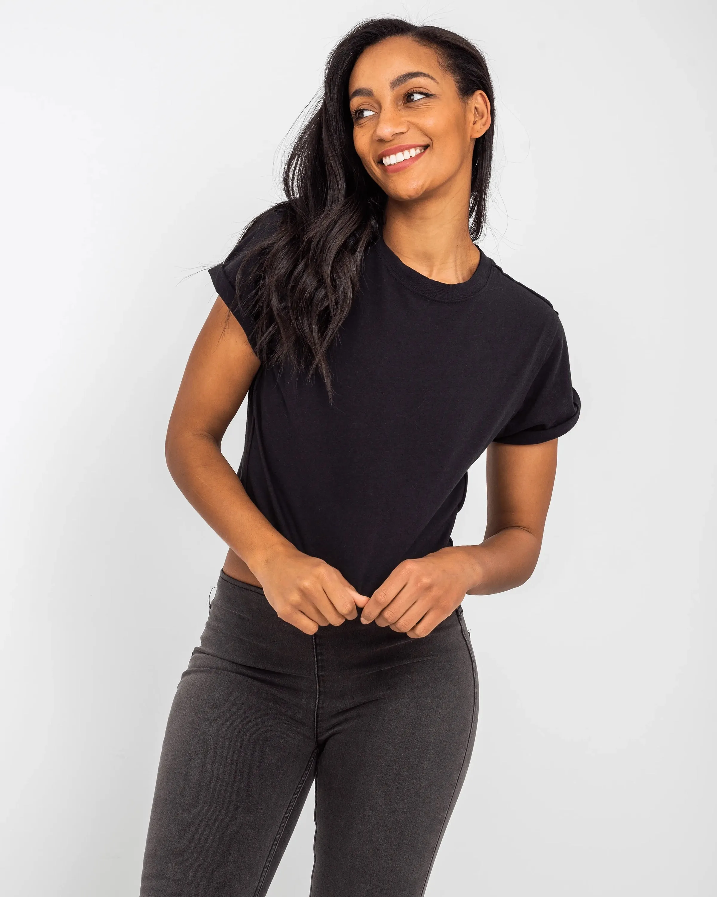Free People Kleidung Das perfekte T-Shirt in Schwarz