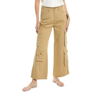 Gracia Damen Cargo Weit geschnittene Jeans mit hoher Taille