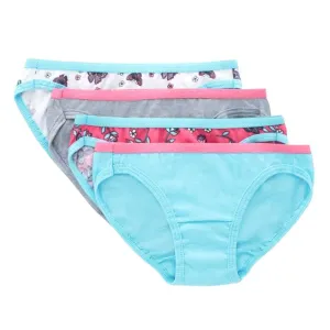 Hanes Mädchen Bunte Etikettenlose Bikini-Slip - 4er Pack Babykids Hanes