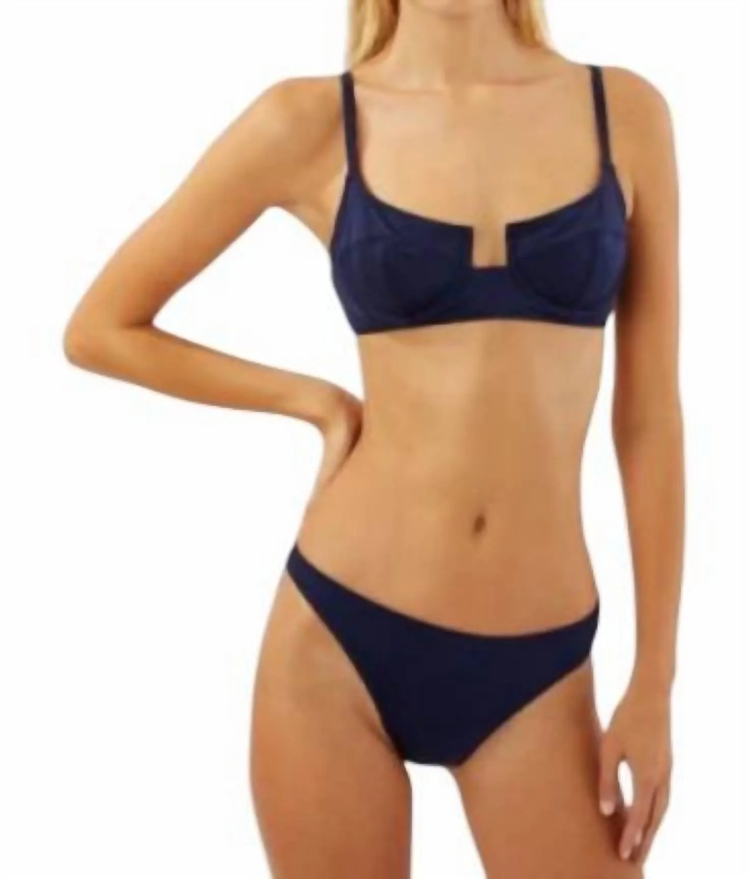 Harley Bikini-Oberteil in Matt Blau