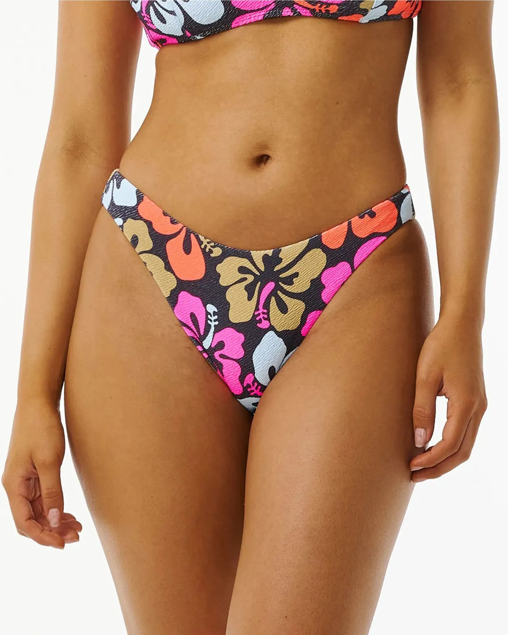 Hibiscus Heat Hi-Cut Freche Abdeckung Bikini-Unterteil (Vergangene Saison)