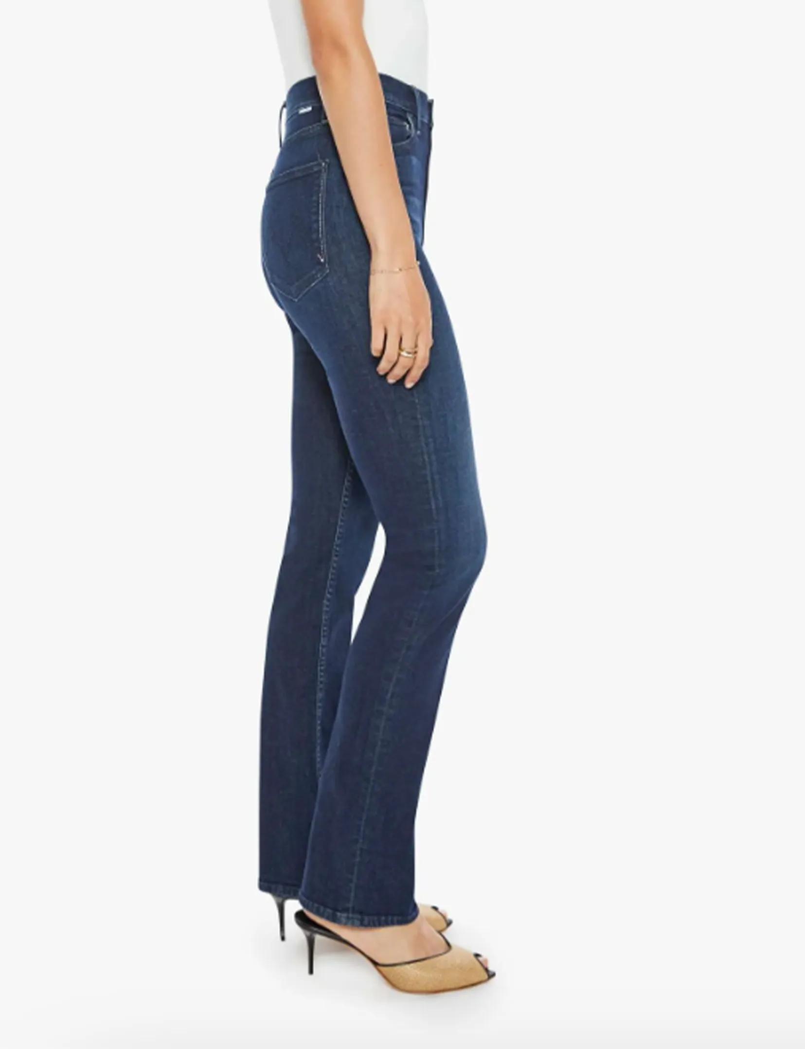 Hoch taillierte Reiter-Slip, Eckstück Kleidung_mother-denim