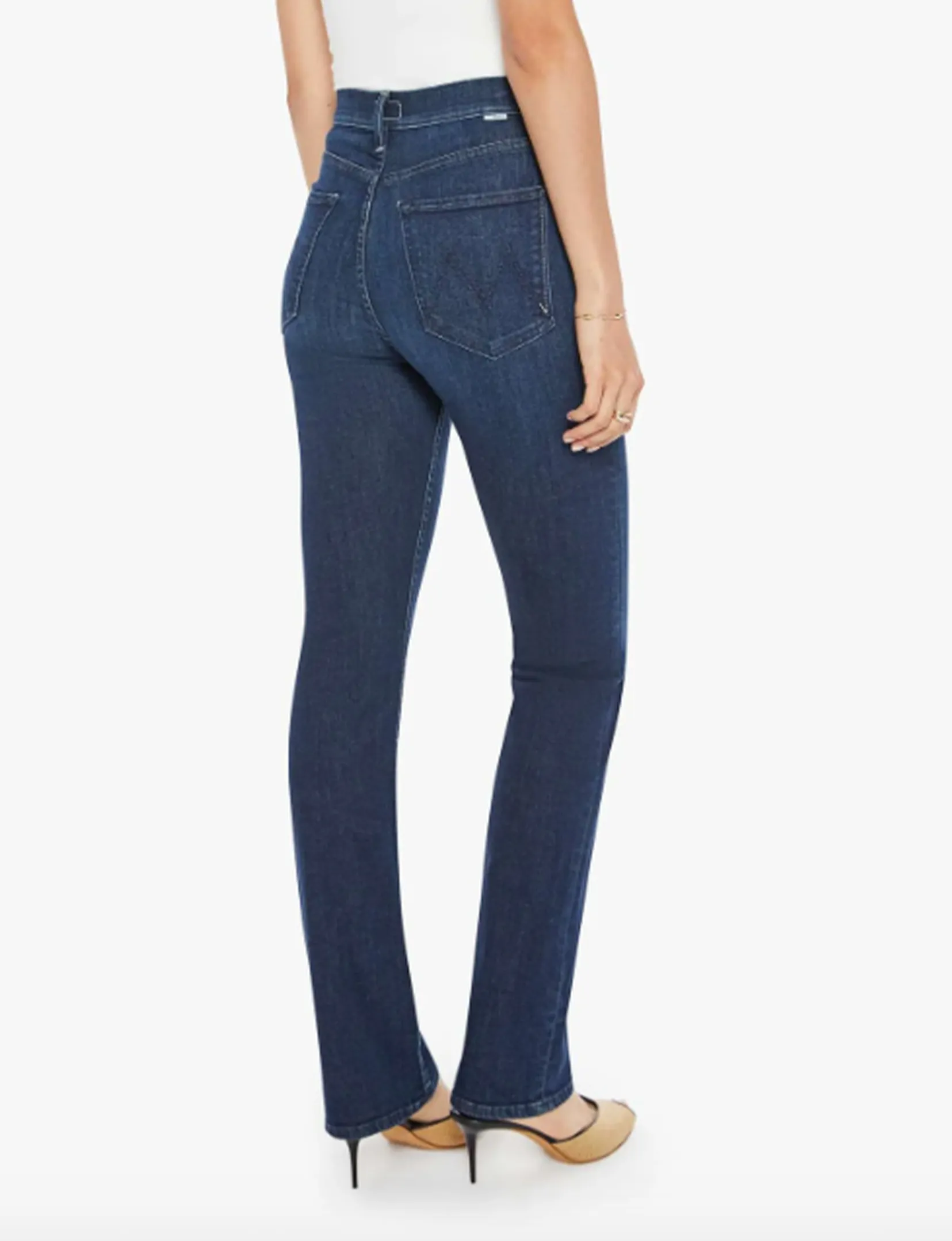 Hoch taillierte Reiter-Slip, Eckstück Kleidung_mother-denim