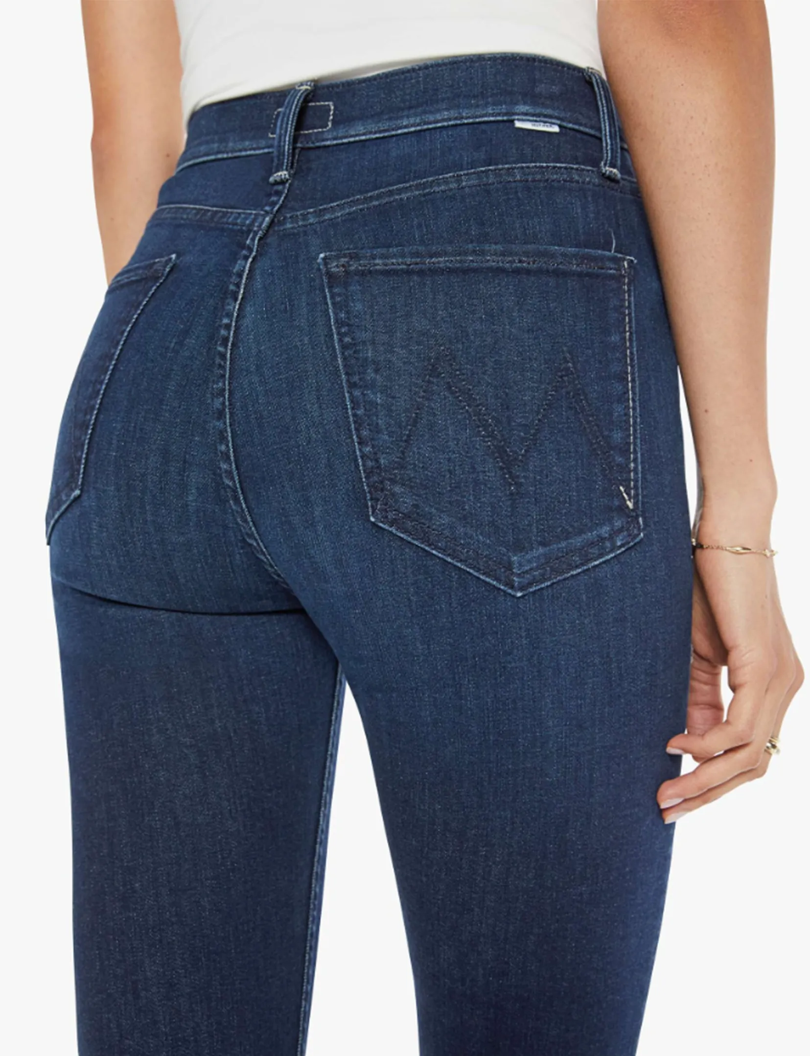 Hoch taillierte Reiter-Slip, Eckstück Kleidung_mother-denim