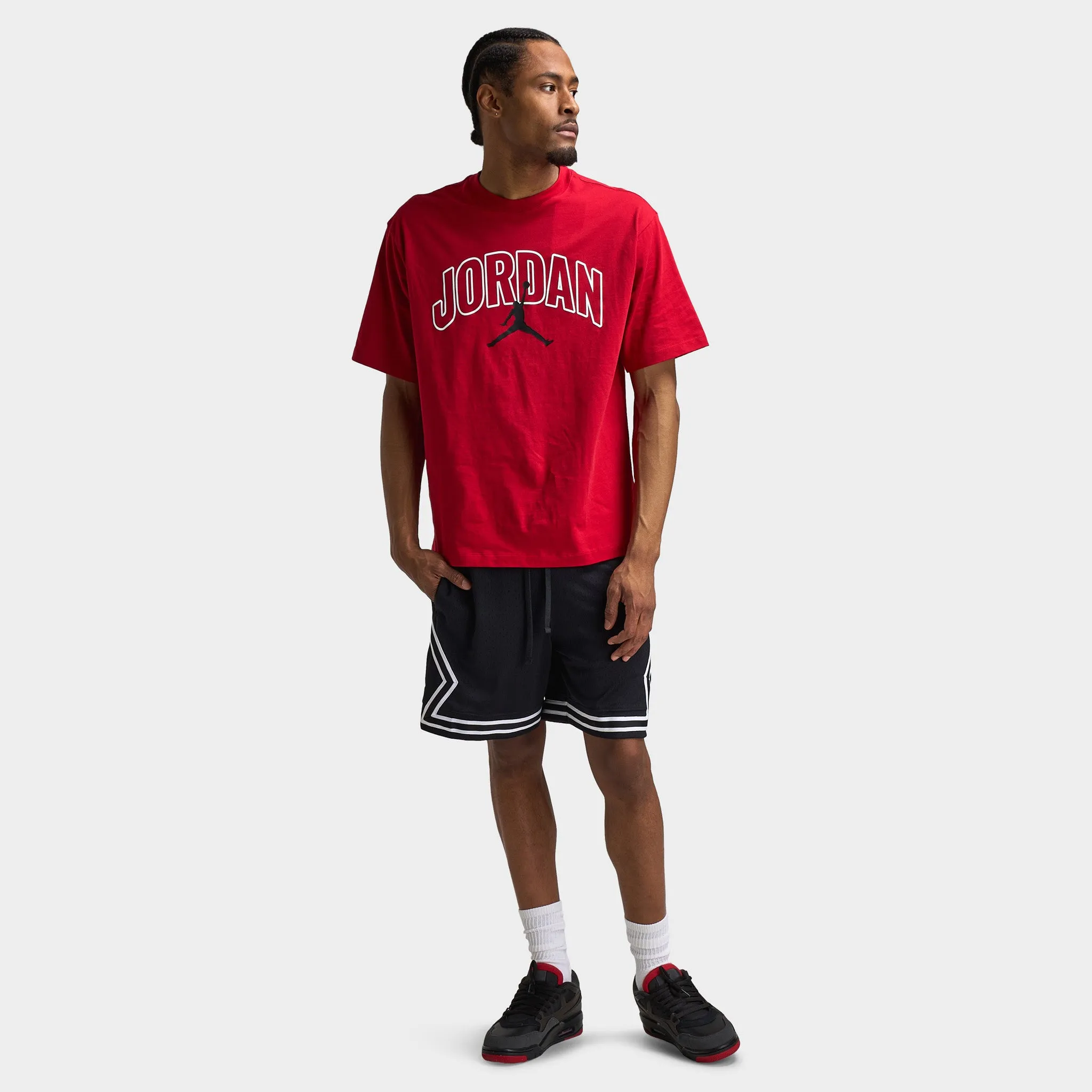 Jordan Jordan Dri-FIT Mesh Diamond Shorts Schwarz / Weiß - Weiß