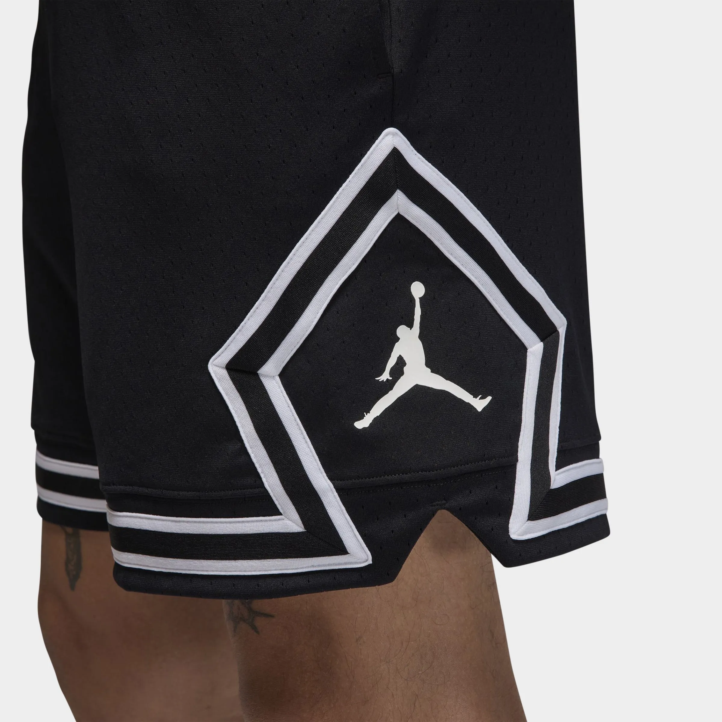 Jordan Jordan Dri-FIT Mesh Diamond Shorts Schwarz / Weiß - Weiß