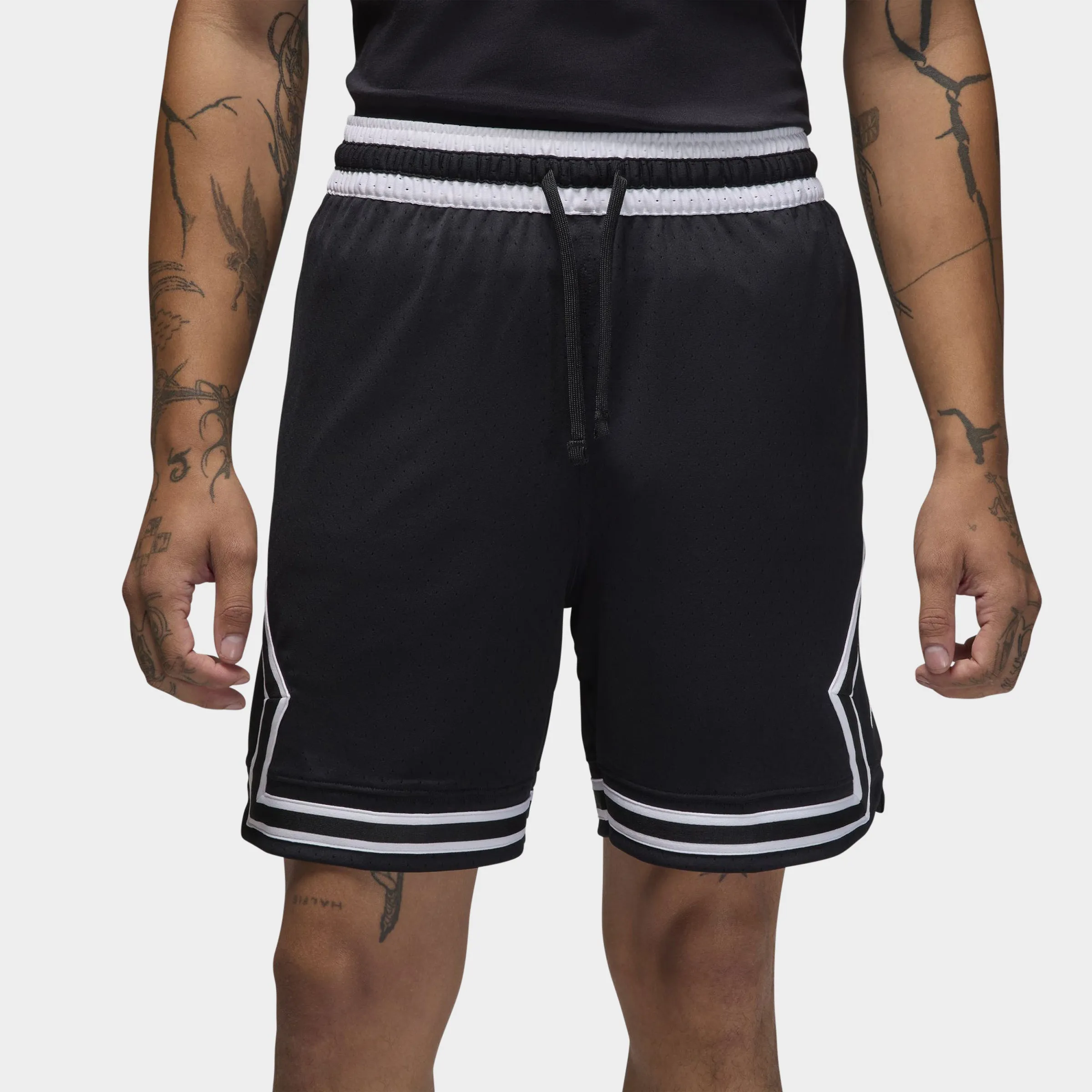 Jordan Jordan Dri-FIT Mesh Diamond Shorts Schwarz / Weiß - Weiß