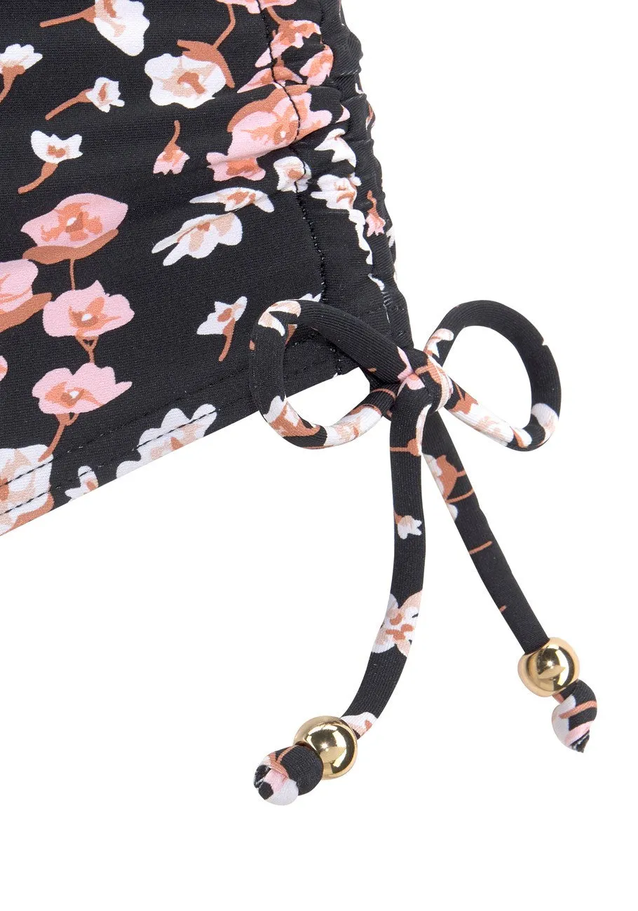 LASCANA Damen-Bikini-Badehose mit Rüschen und mittelhohem Bund