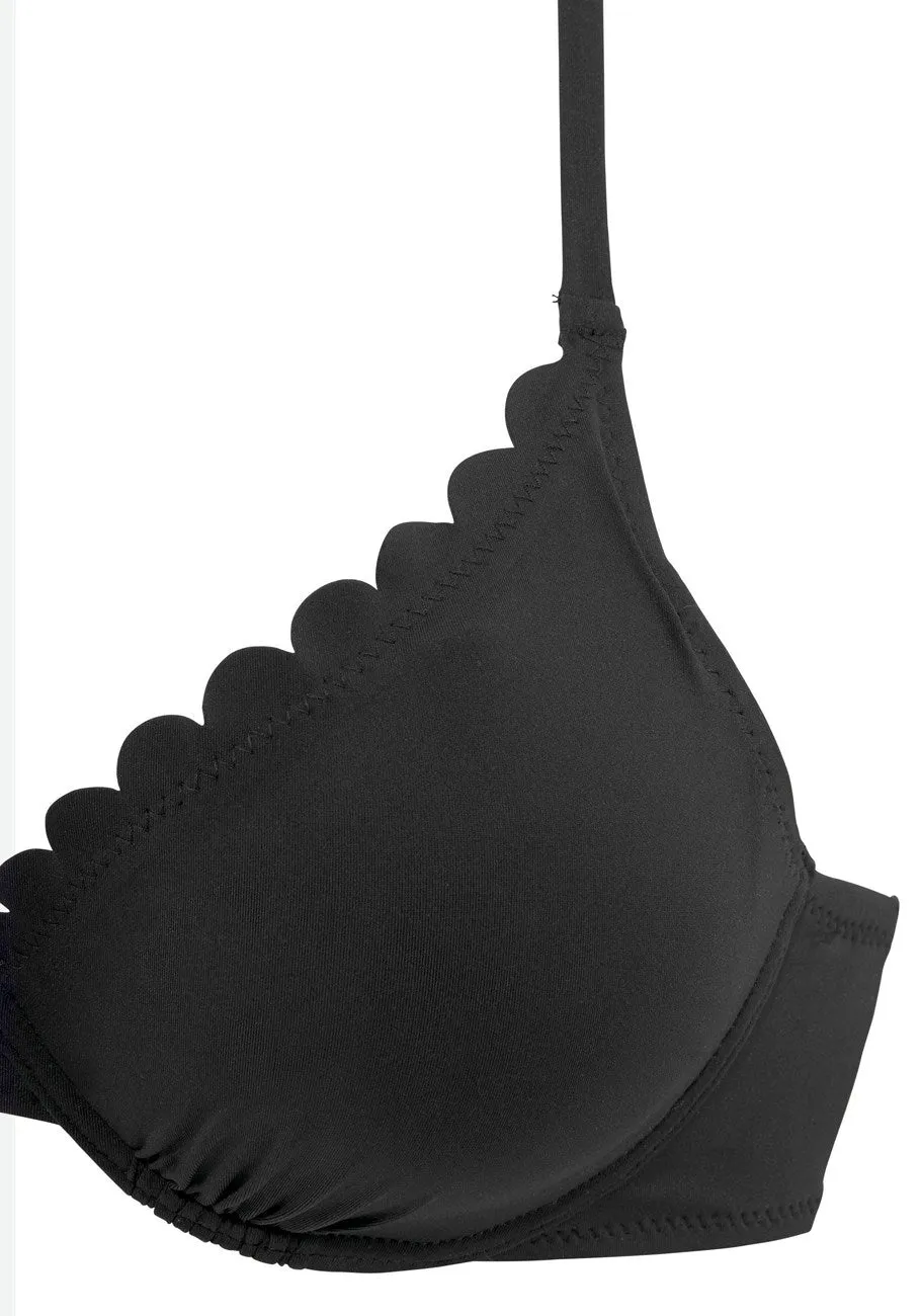 LASCANA Damen-Bikini-Oberteil mit Schalenbügel und Bogenausschnitt