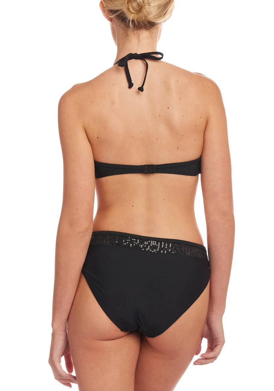 LASCANA Damen-Bikini-Unterteil mit Pailletten