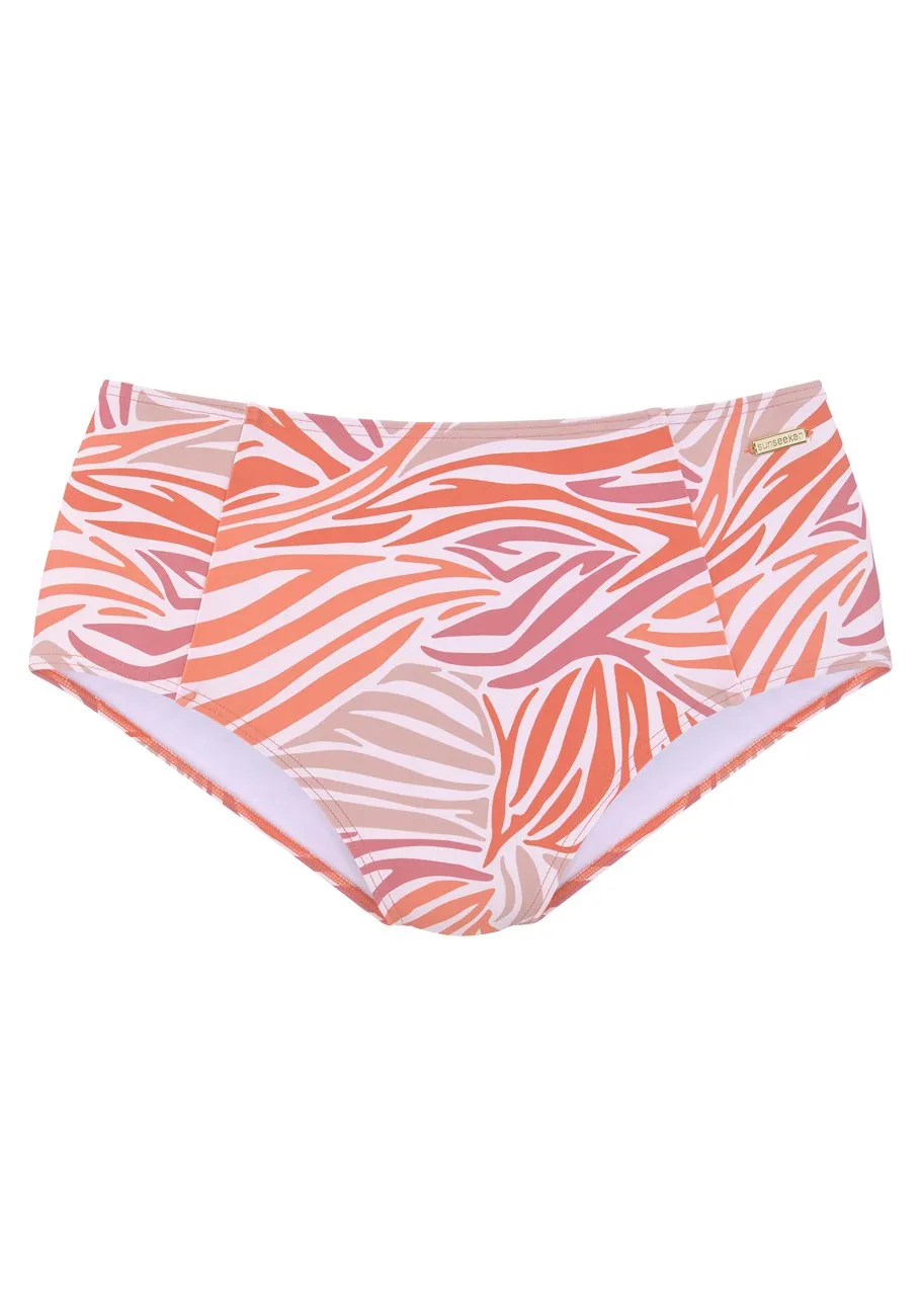 LASCANA Damen Bikini-Höschen mit Zebra-Print und hoher Taille
