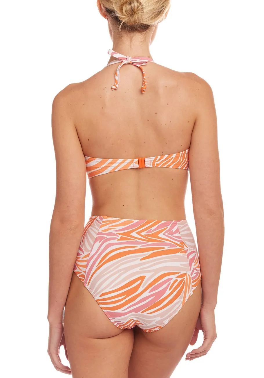 LASCANA Damen Bikini-Höschen mit Zebra-Print und hoher Taille