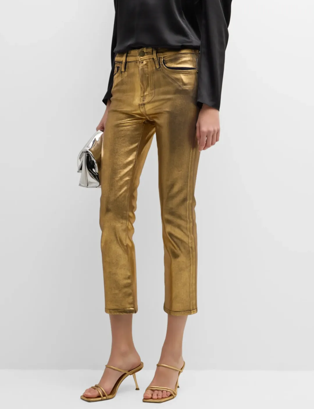 Le High Metallic Gerade, Gold Chrom Bekleidungsrahmen