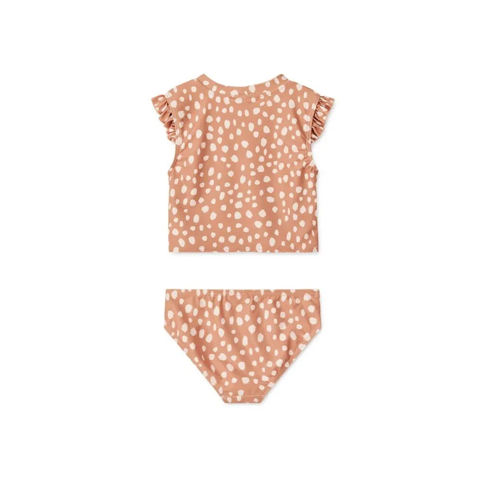 Liewood: Judie Bedruckter Bikini-Set - Leopardenmuster / Toskanarose