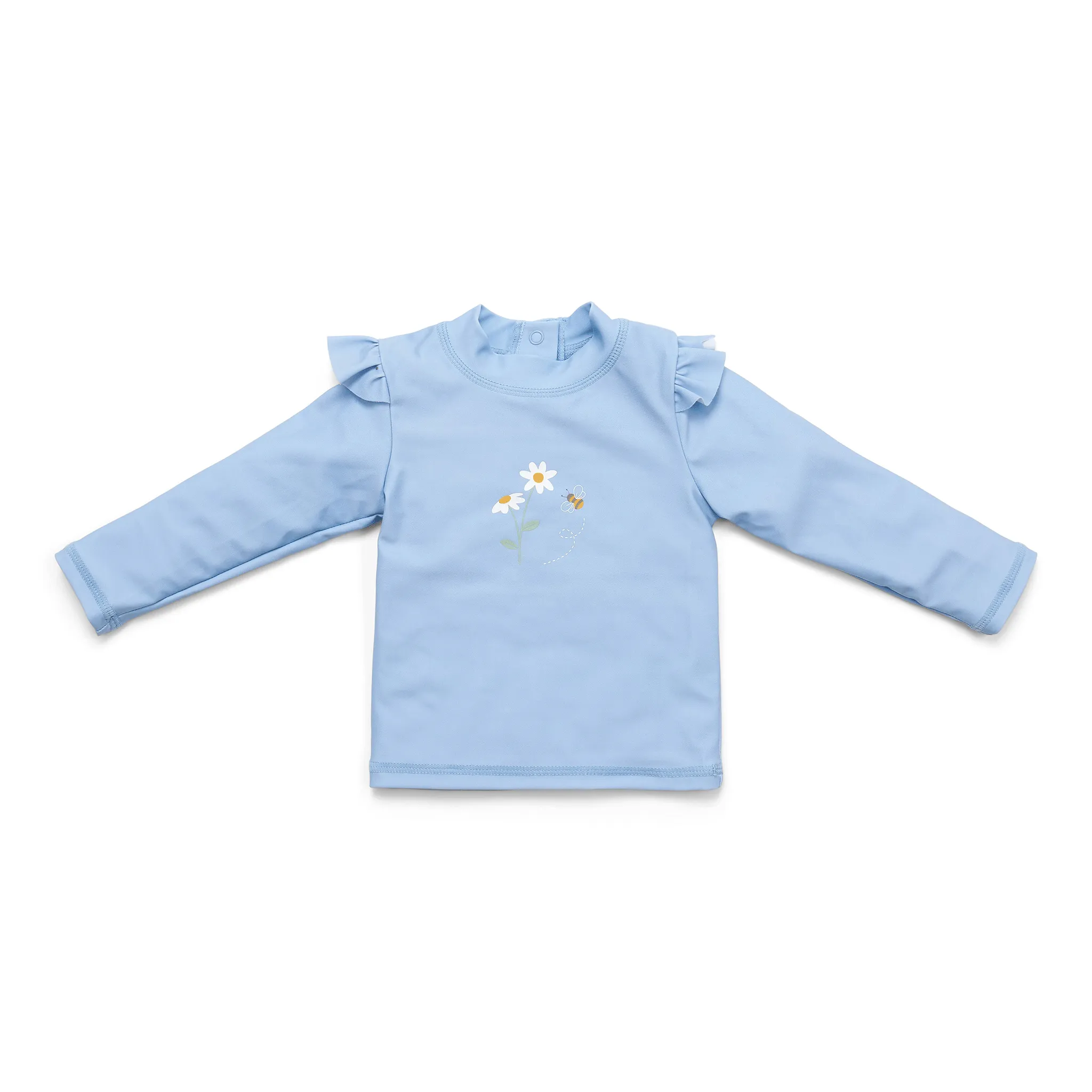 Little Dutch Langarm-Rashguard - Blaue Gänseblümchen