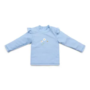Little Dutch Langarm-Rashguard - Blaue Gänseblümchen