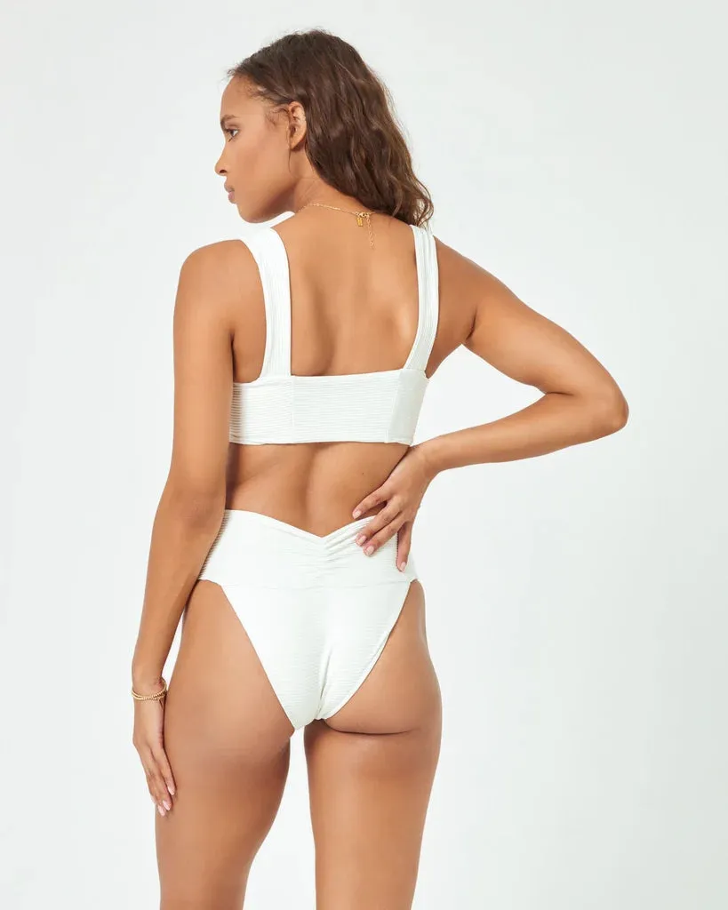 LSPACE Bardot Bikini-Höschen - Creme