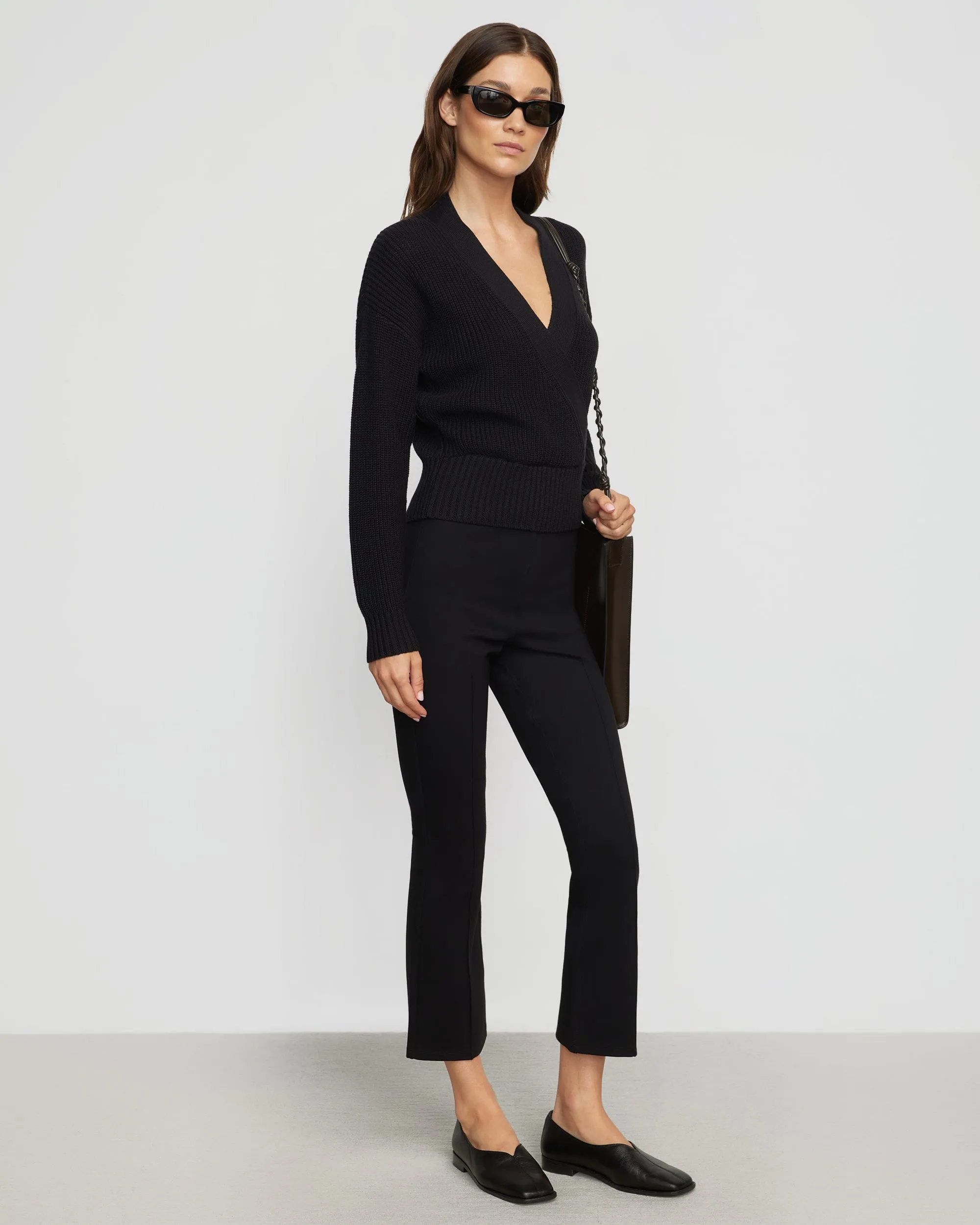 Maren V-Ausschnitt Crop-Pullover