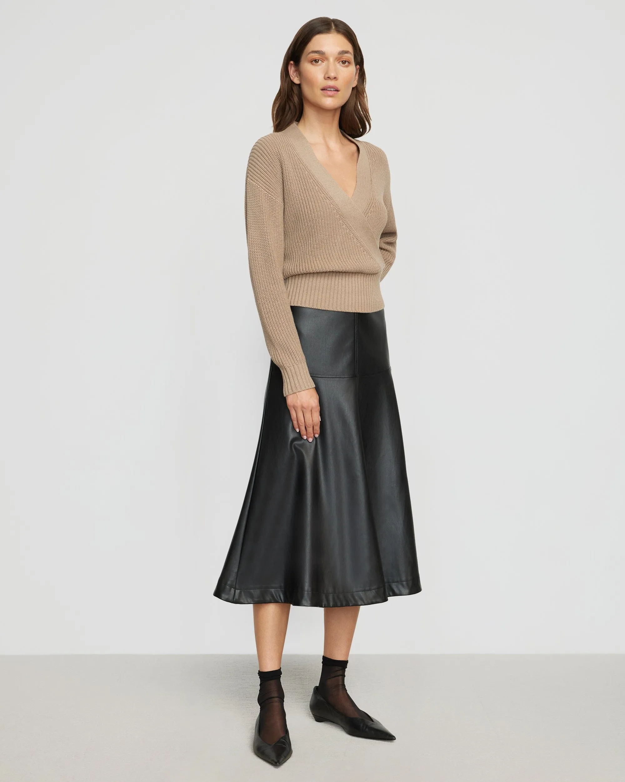 Maren V-Ausschnitt Crop-Pullover