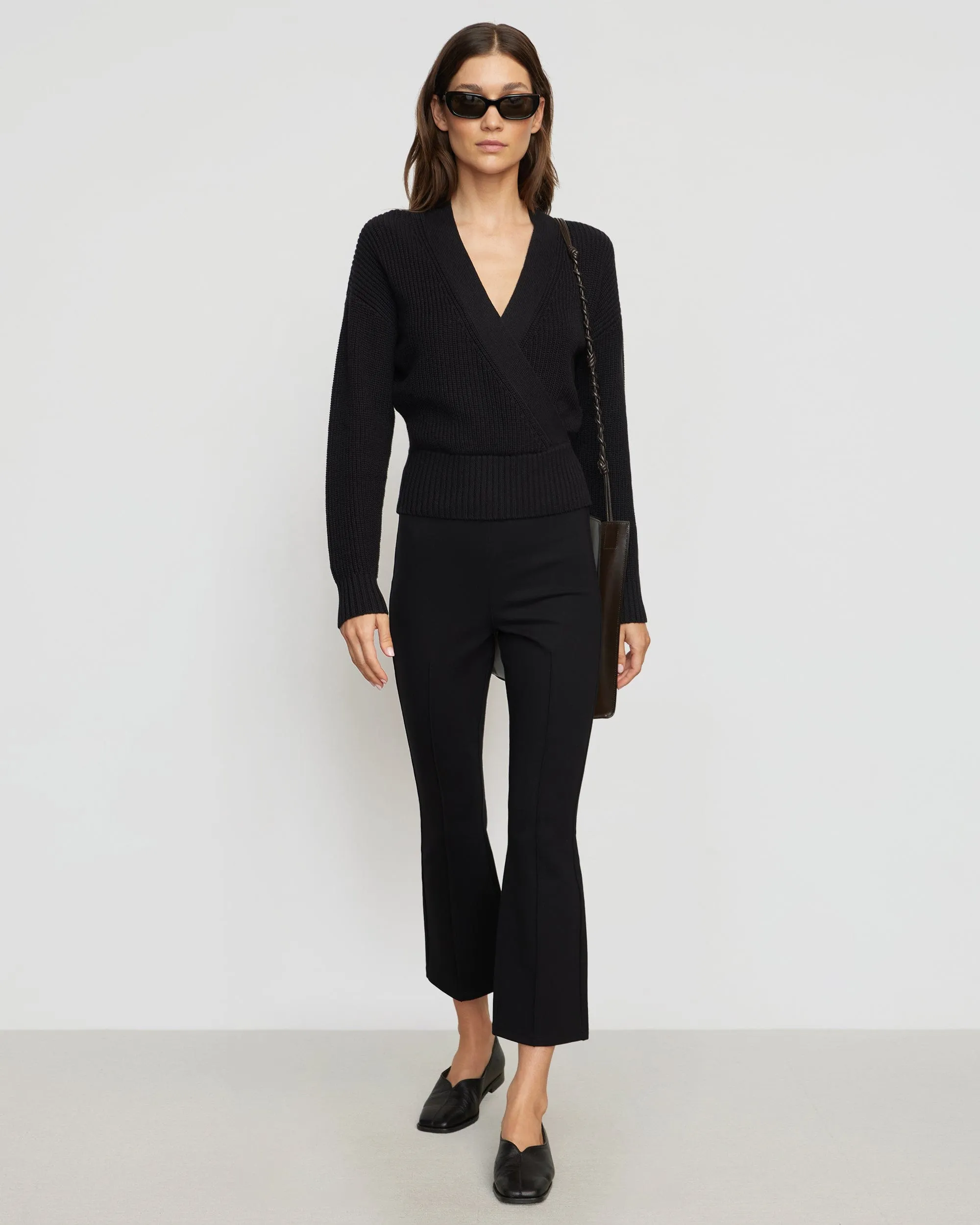Maren V-Ausschnitt Crop-Pullover