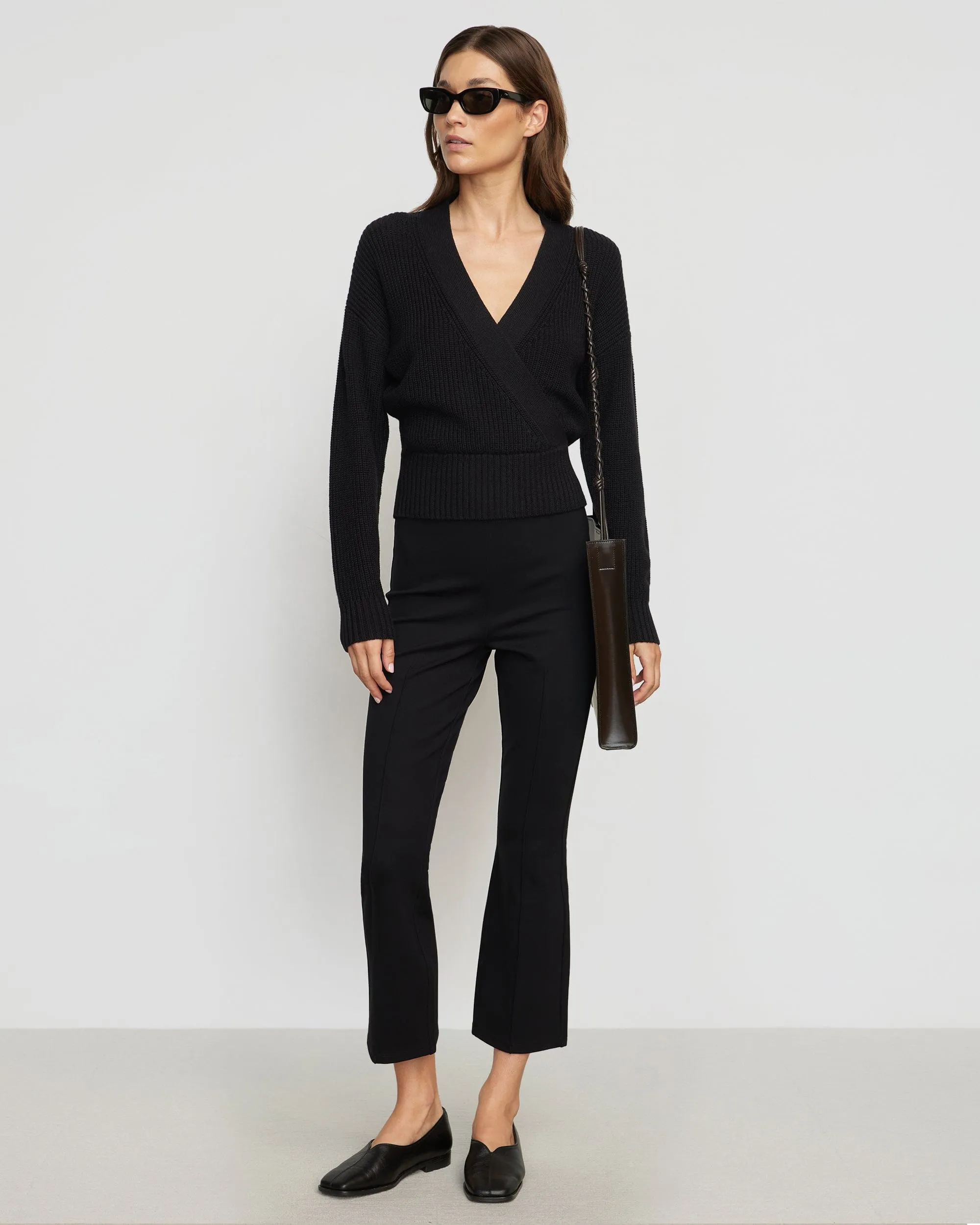 Maren V-Ausschnitt Crop-Pullover