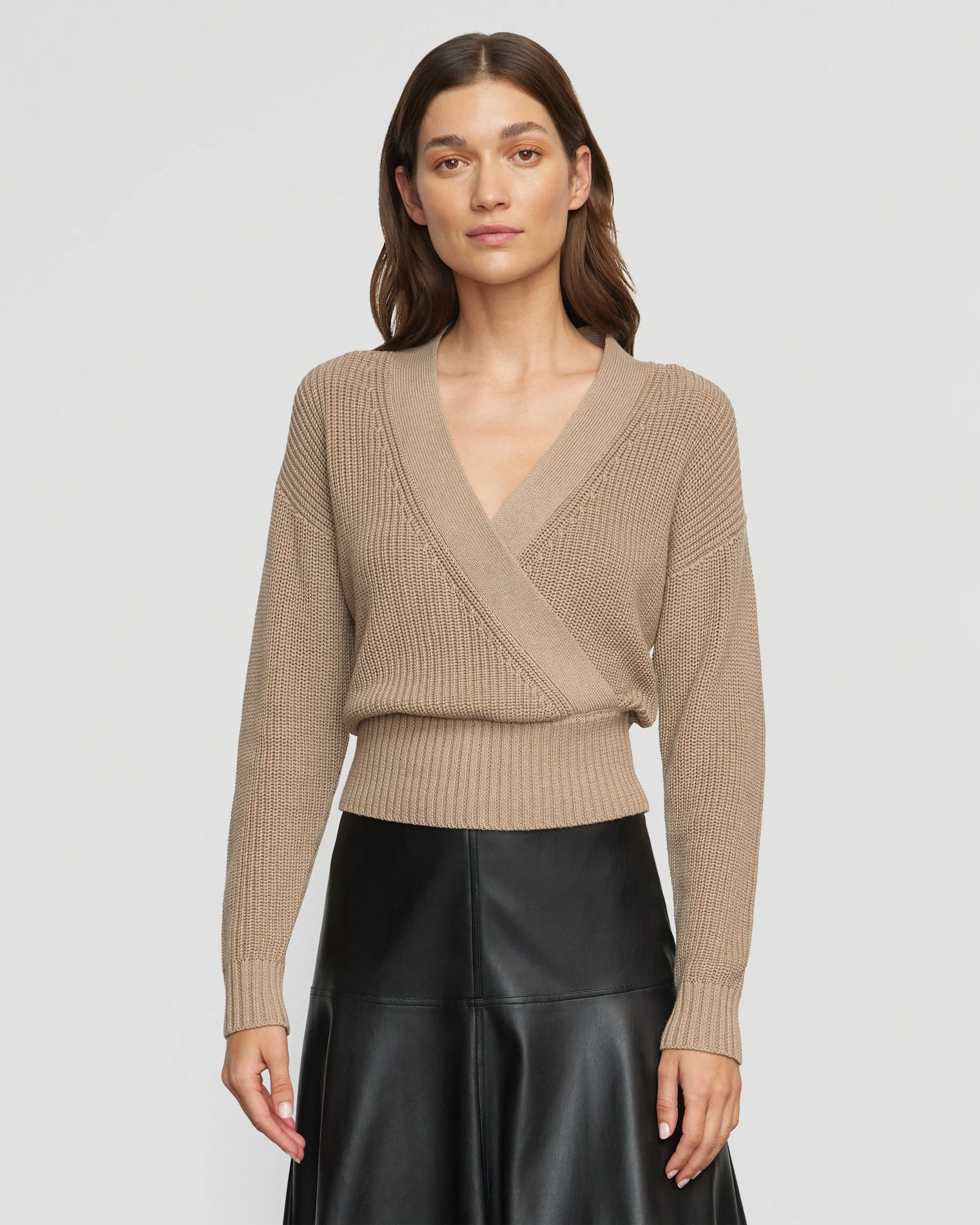 Maren V-Ausschnitt Crop-Pullover